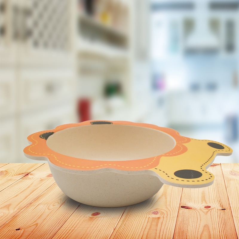 Bamboo Kids Plate Non-Toxic Tableware